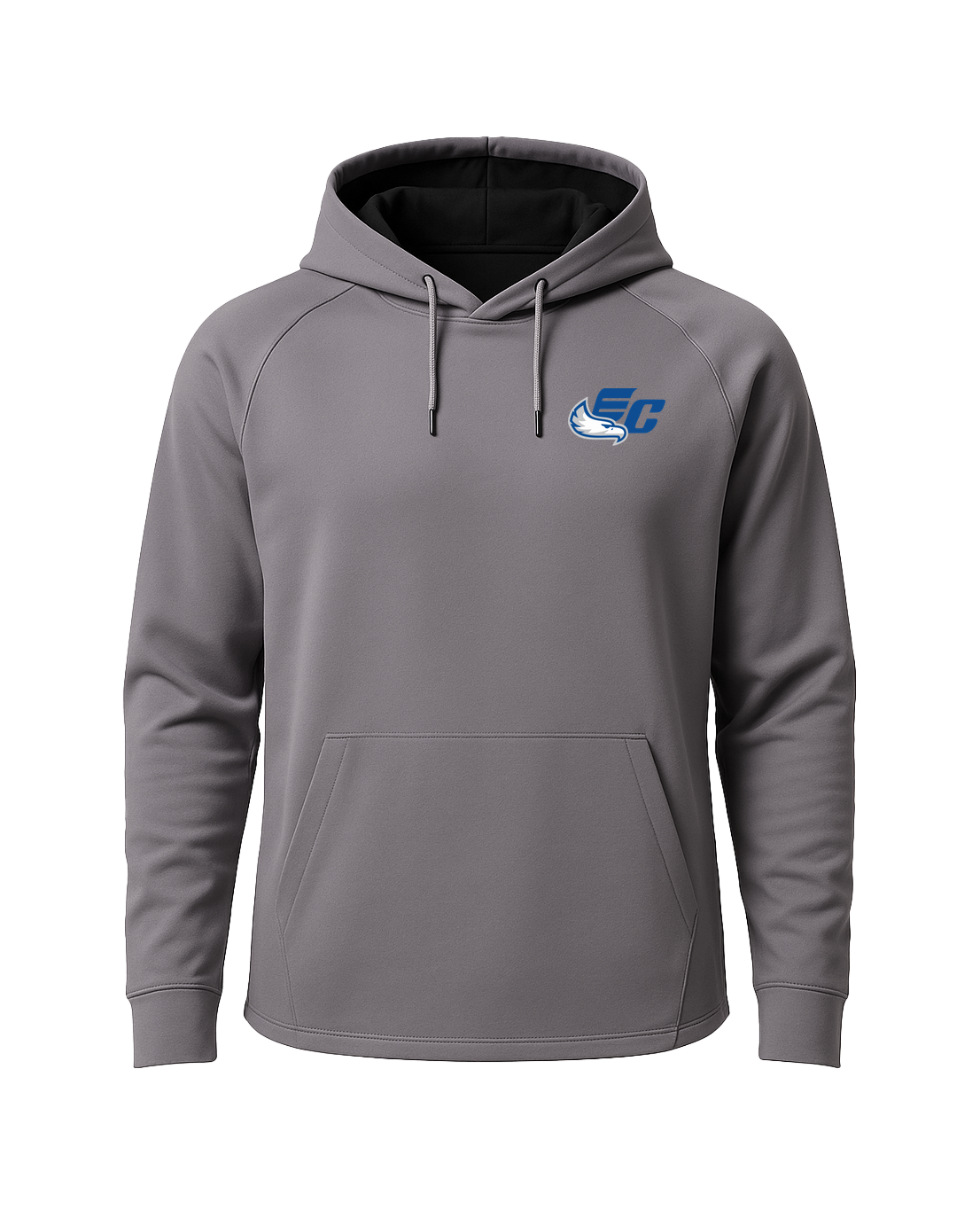 East Central Spring Sports - Gray Hoodie - Left Chest
