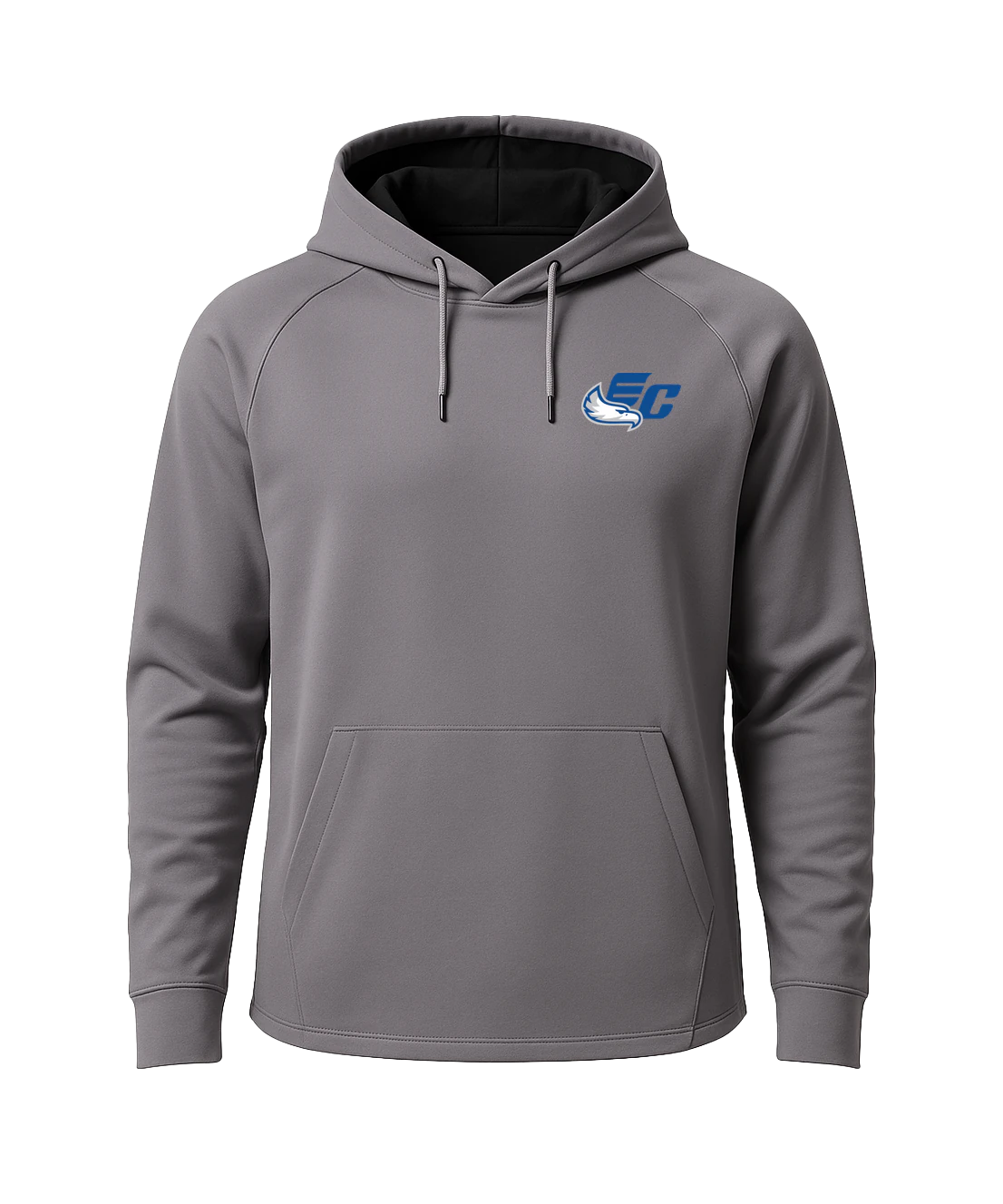 East Central Spring Sports - Gray Hoodie - Left Chest