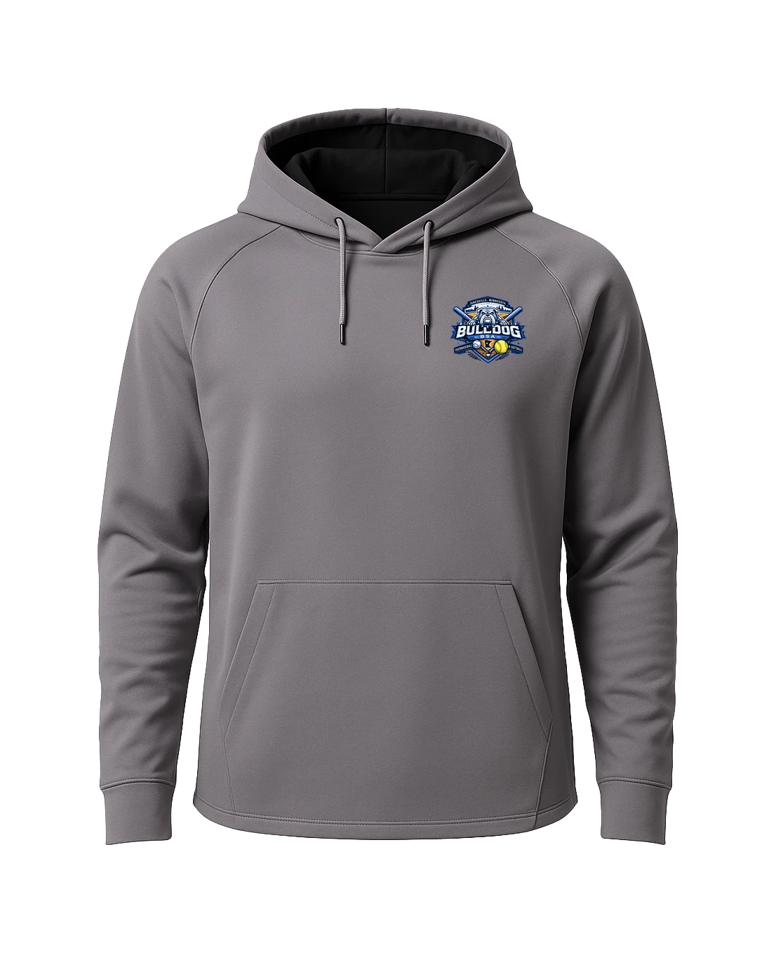 JWP Youth Baseball/Softball - Gray Hoodie - Left Chest