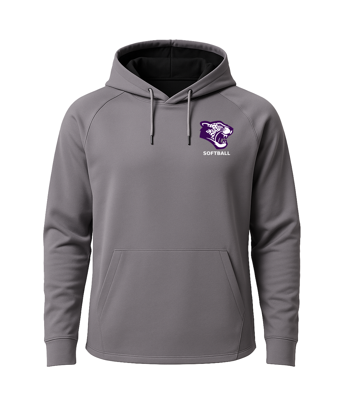 Truman Softball - Gray Hoodie - Left Chest