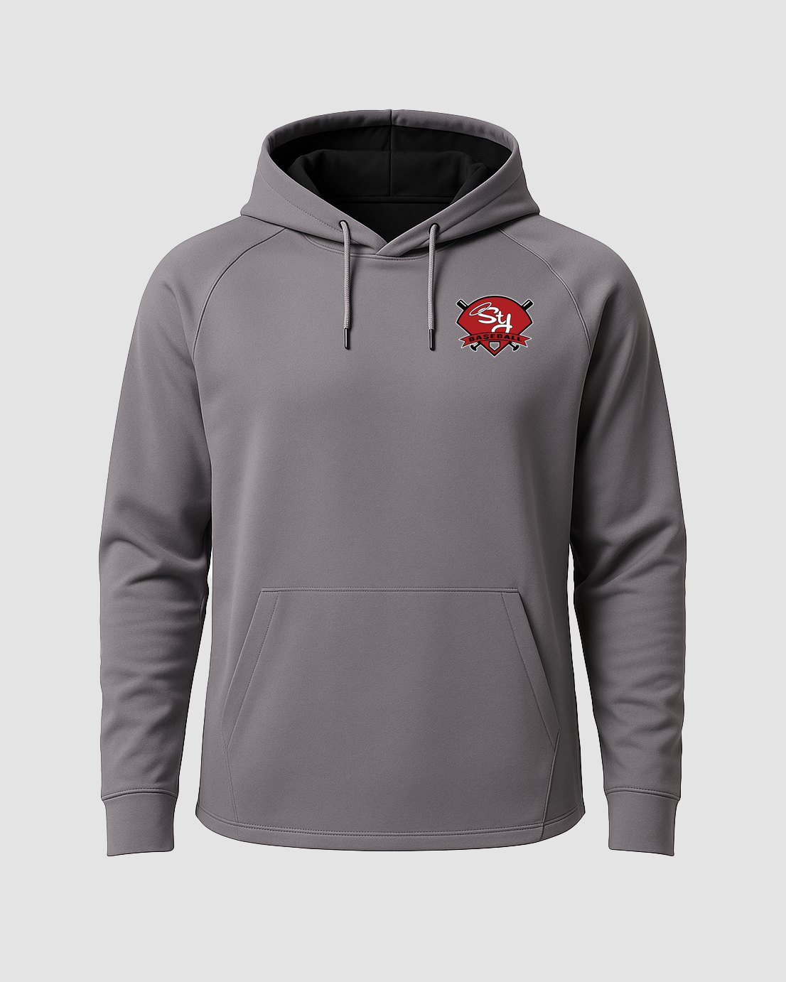 Shirt Hub Test Team Store - Gray Hoodie - Left Chest