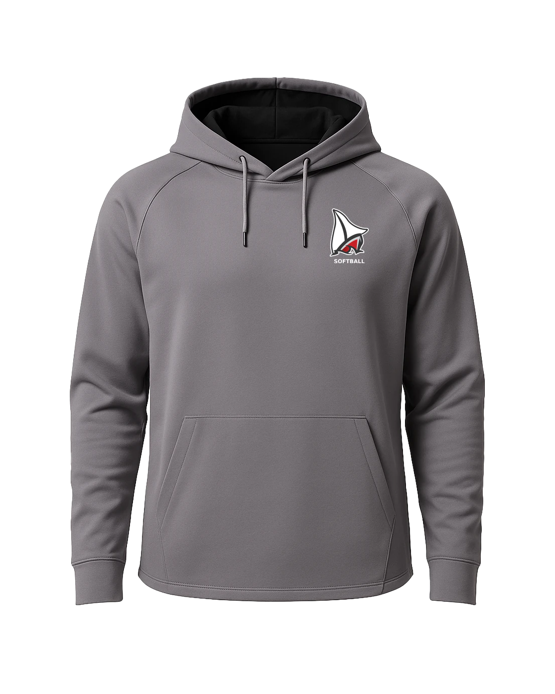 Detroit Lakes Softball - Gray Hoodie - Left Chest
