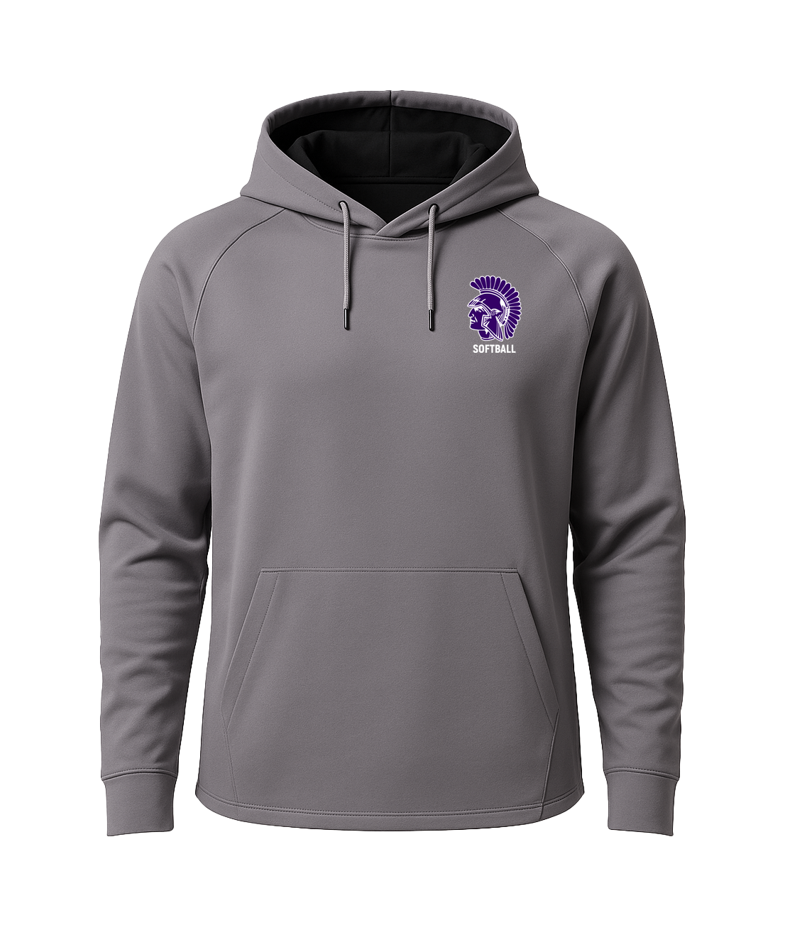 Barnesville Softball - Gray Hoodie - Left Chest