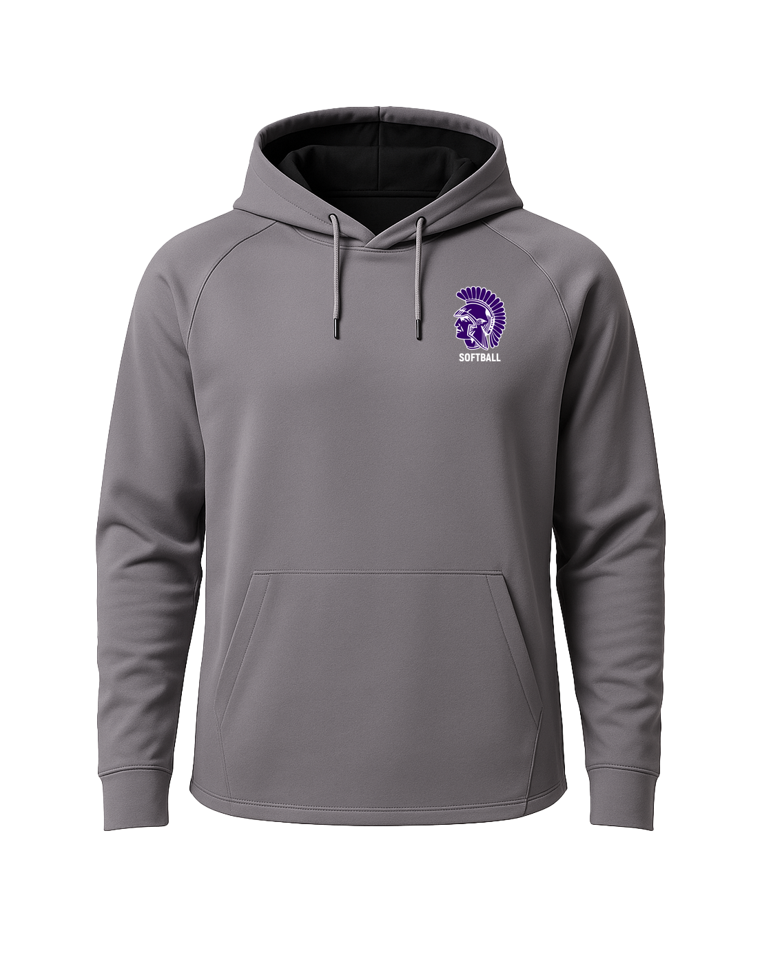 Barnesville Softball - Gray Hoodie - Left Chest