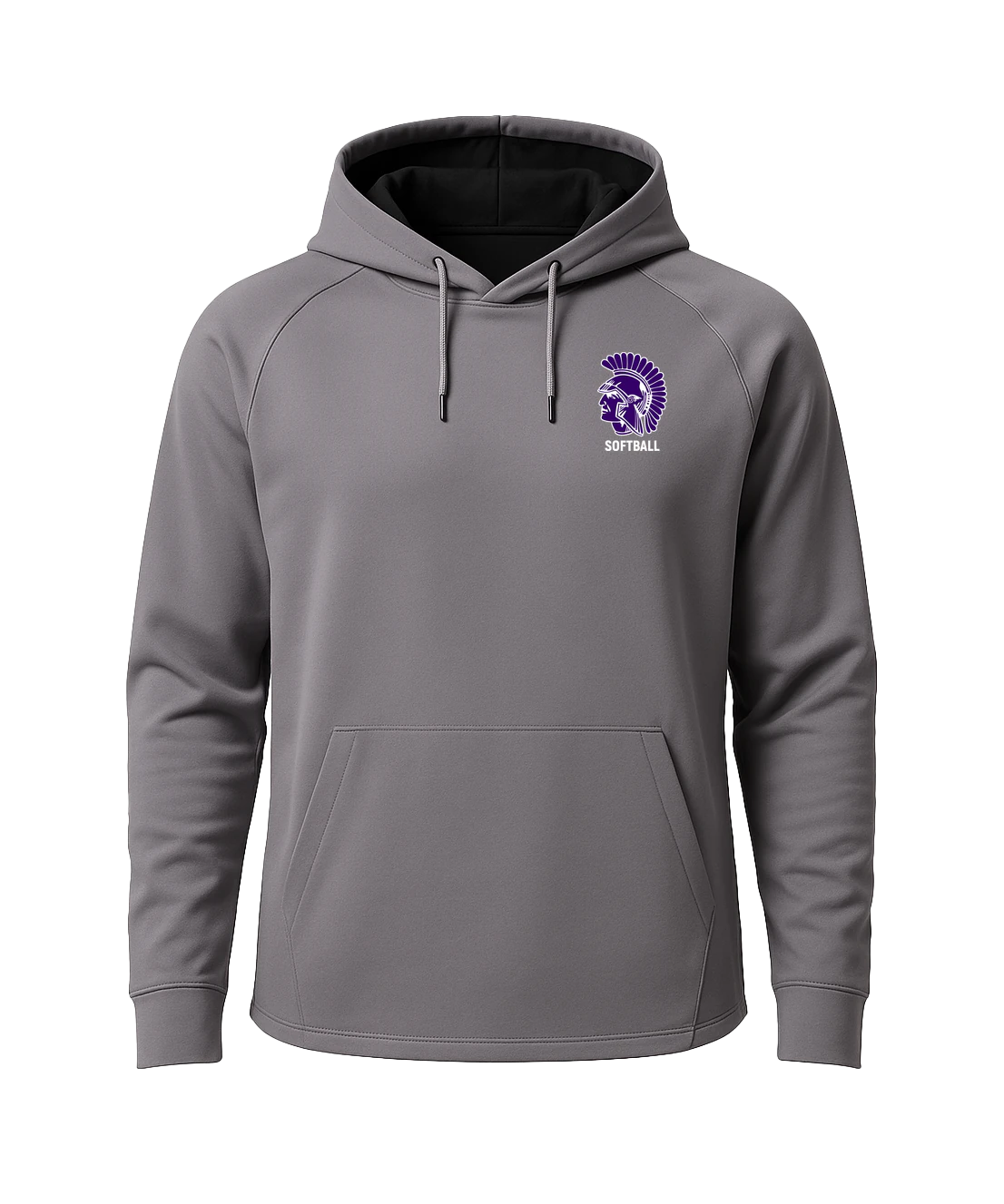 Barnesville Softball - Gray Hoodie - Left Chest