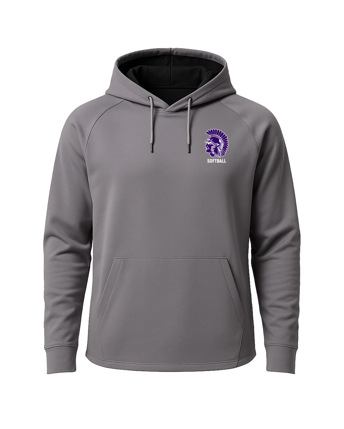 Barnesville Softball - Gray Hoodie - Left Chest