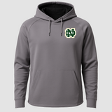 Notre Dame Hockey Example - Gray Hoodie - Left Chest