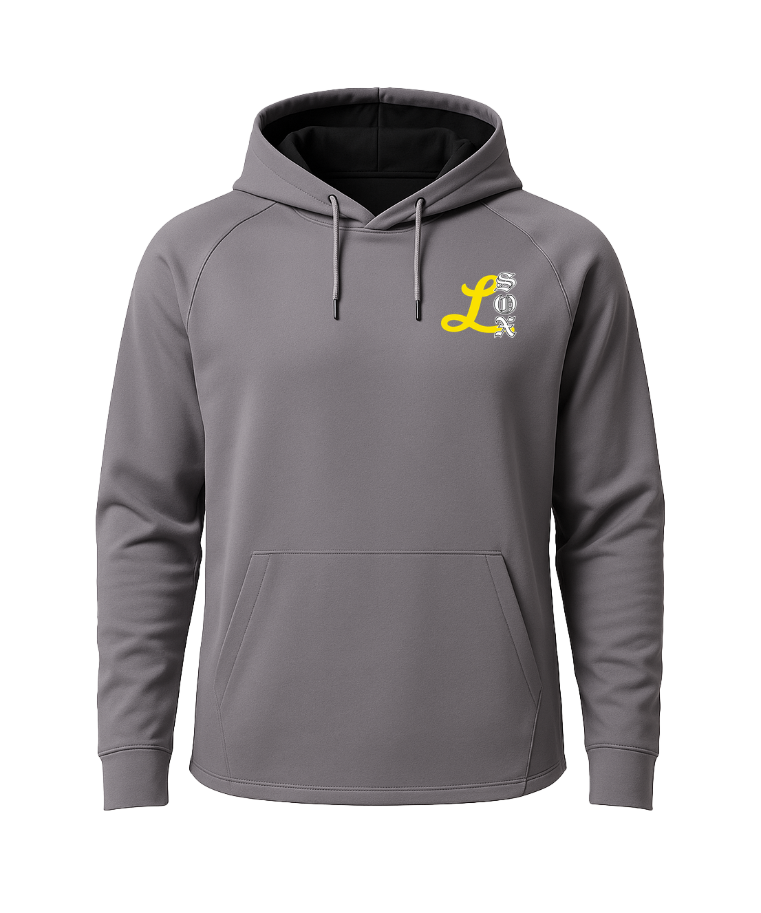 Lamberton LongSox Baseball - Gray Hoodie - Left Chest