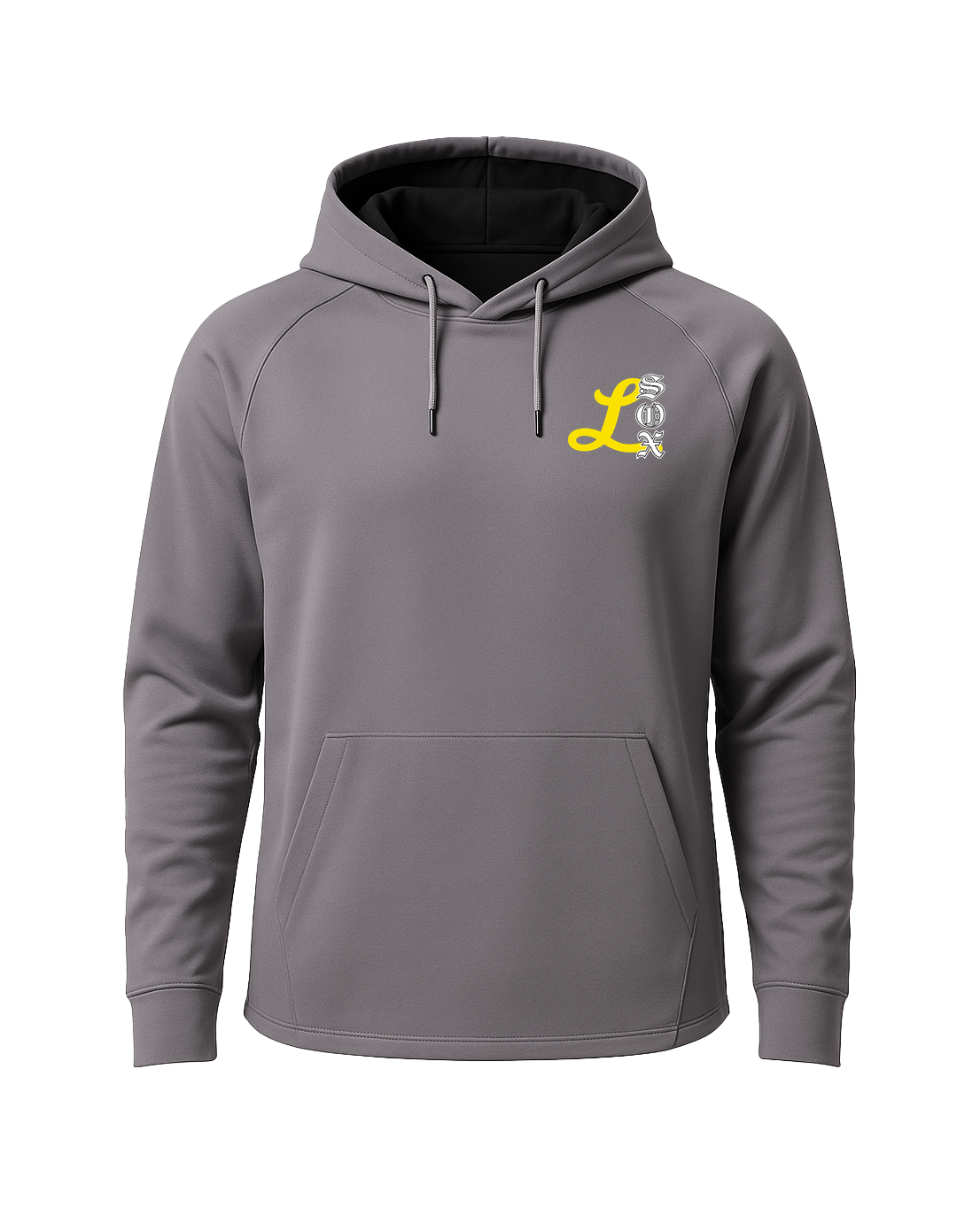 Lamberton LongSox Baseball - Gray Hoodie - Left Chest