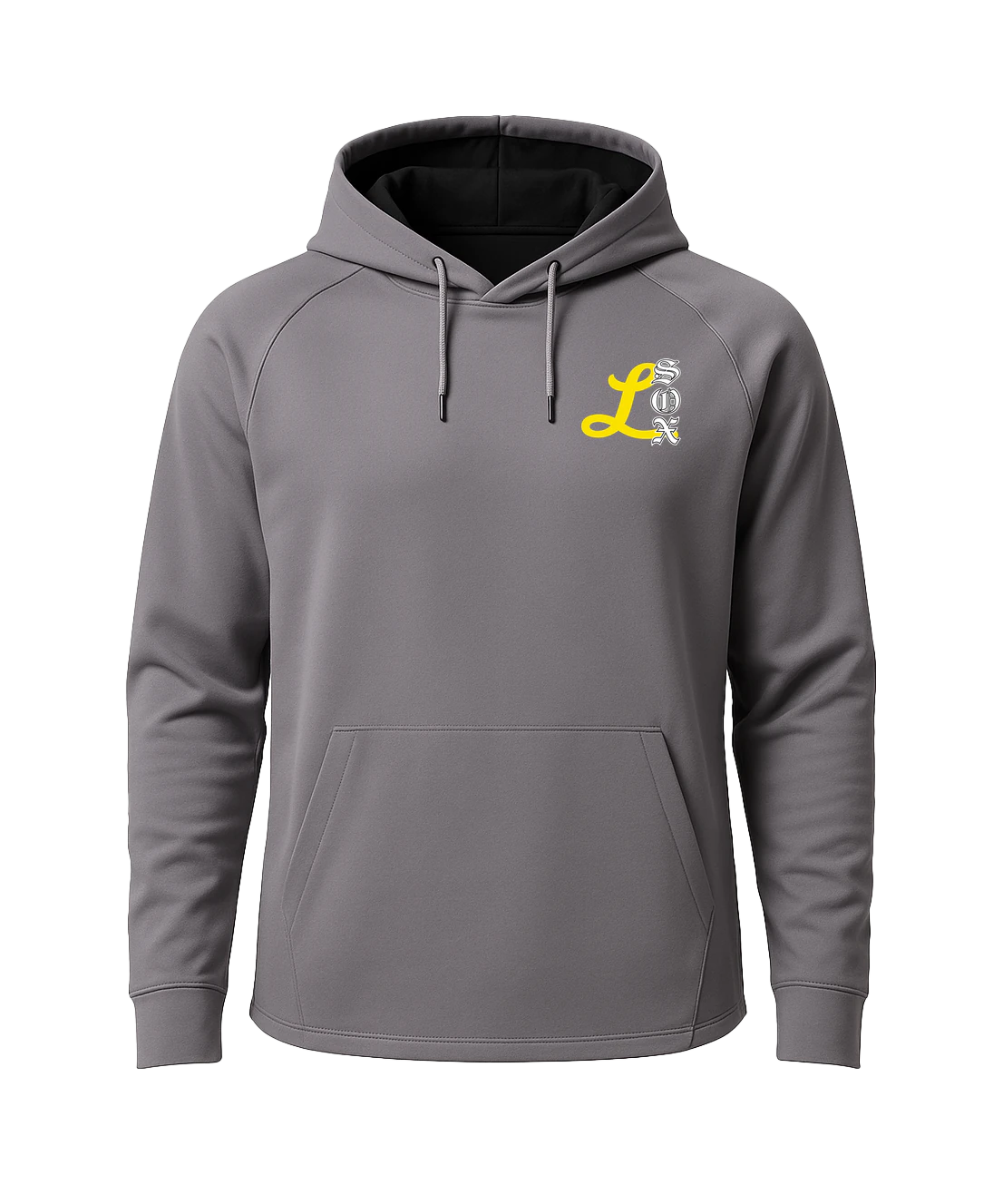 Lamberton LongSox Baseball - Gray Hoodie - Left Chest