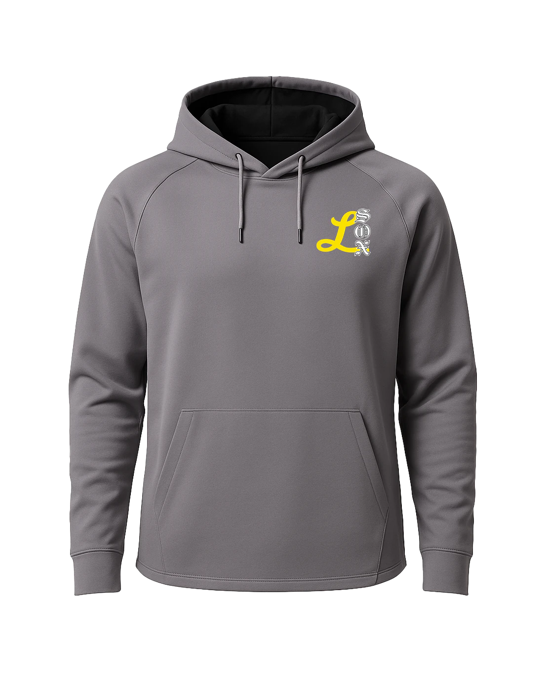 Lamberton LongSox Baseball - Gray Hoodie - Left Chest