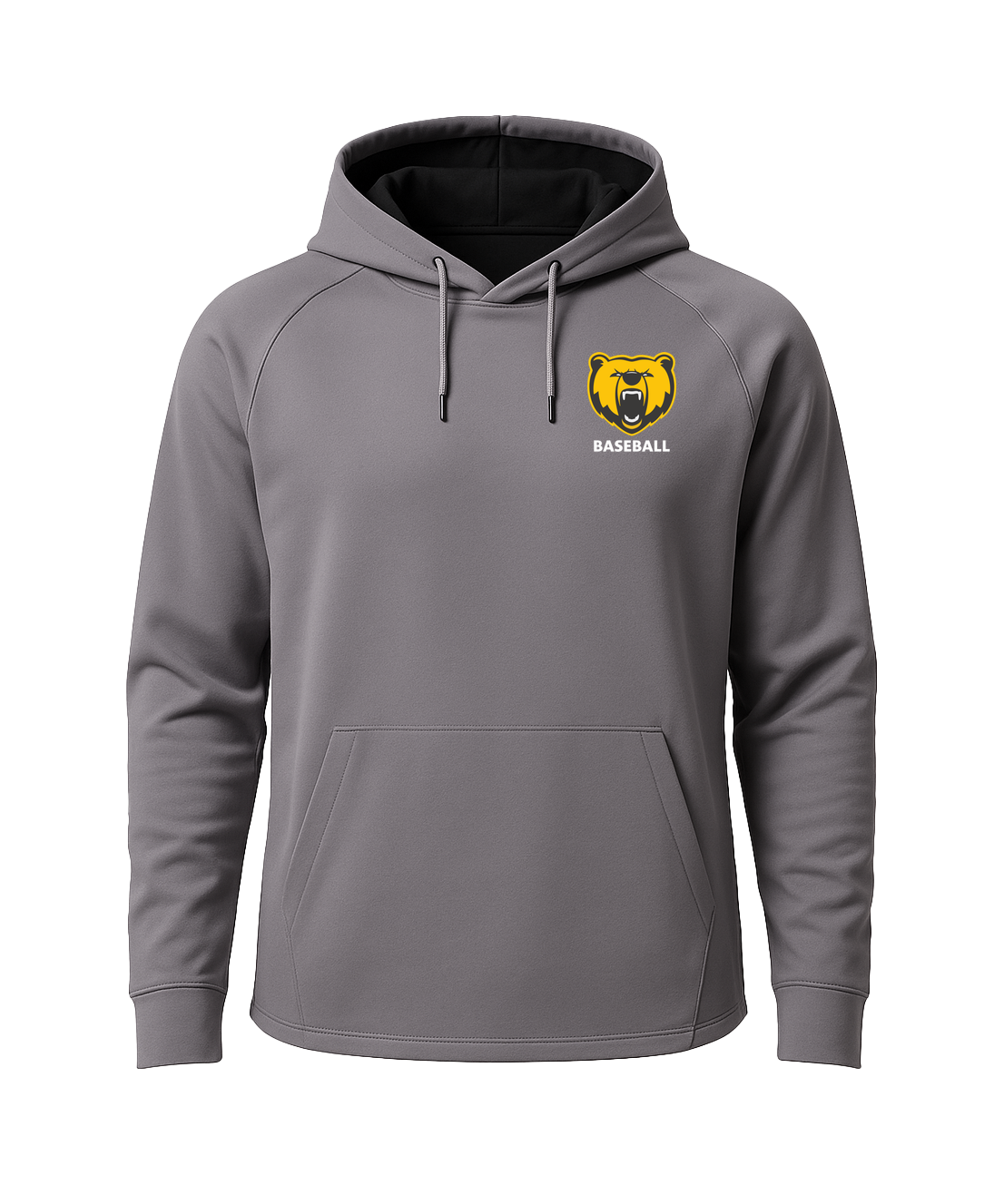 Byron Baseball - Gray Hoodie - Left Chest