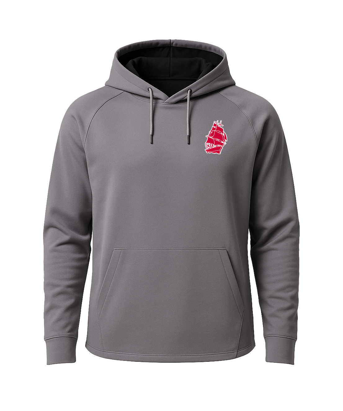 Amboy Softball - Gray Hoodie - Left Chest