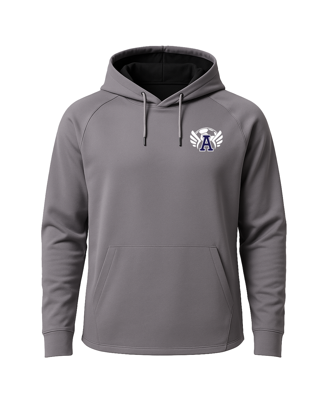 Abingdon Soccer - Gray Hoodie - Left Chest