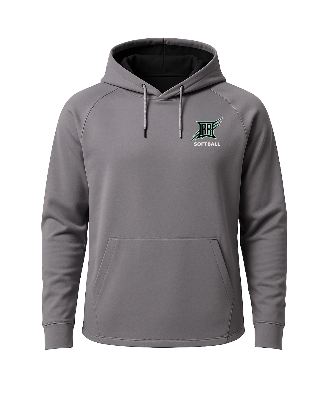 Rock Ridge Softball - Gray Hoodie - Left Chest