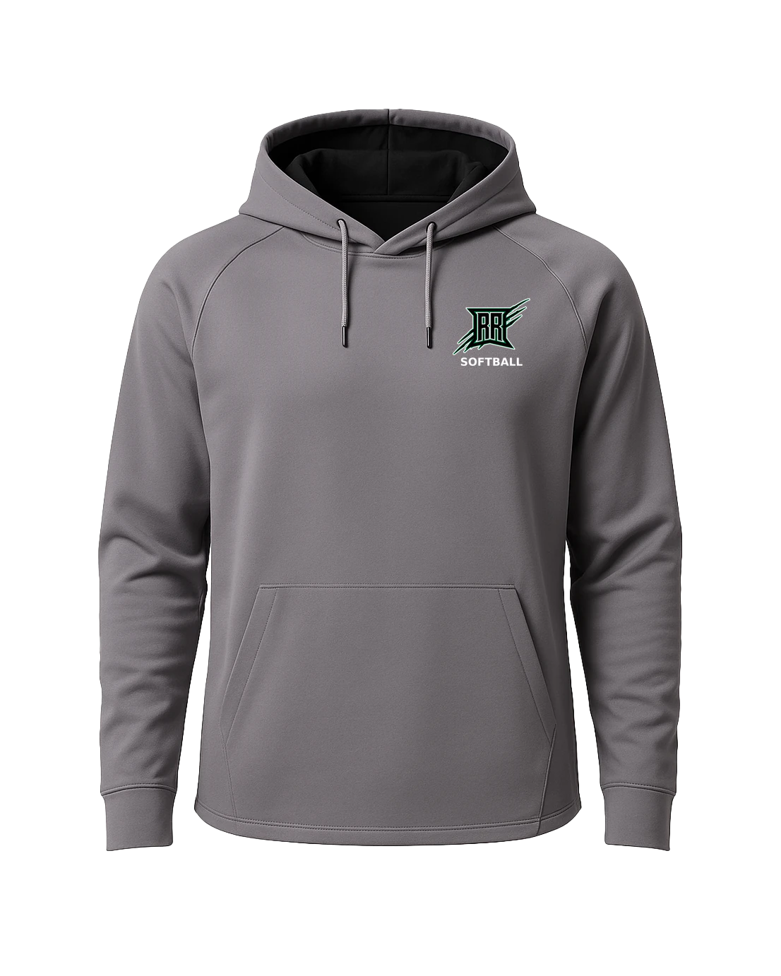 Rock Ridge Softball - Gray Hoodie - Left Chest