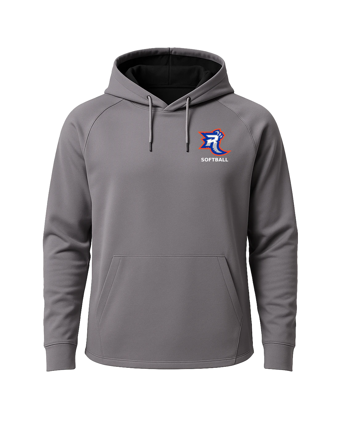 Carlton Wrenshall Softball - Gray Hoodie - Left Chest