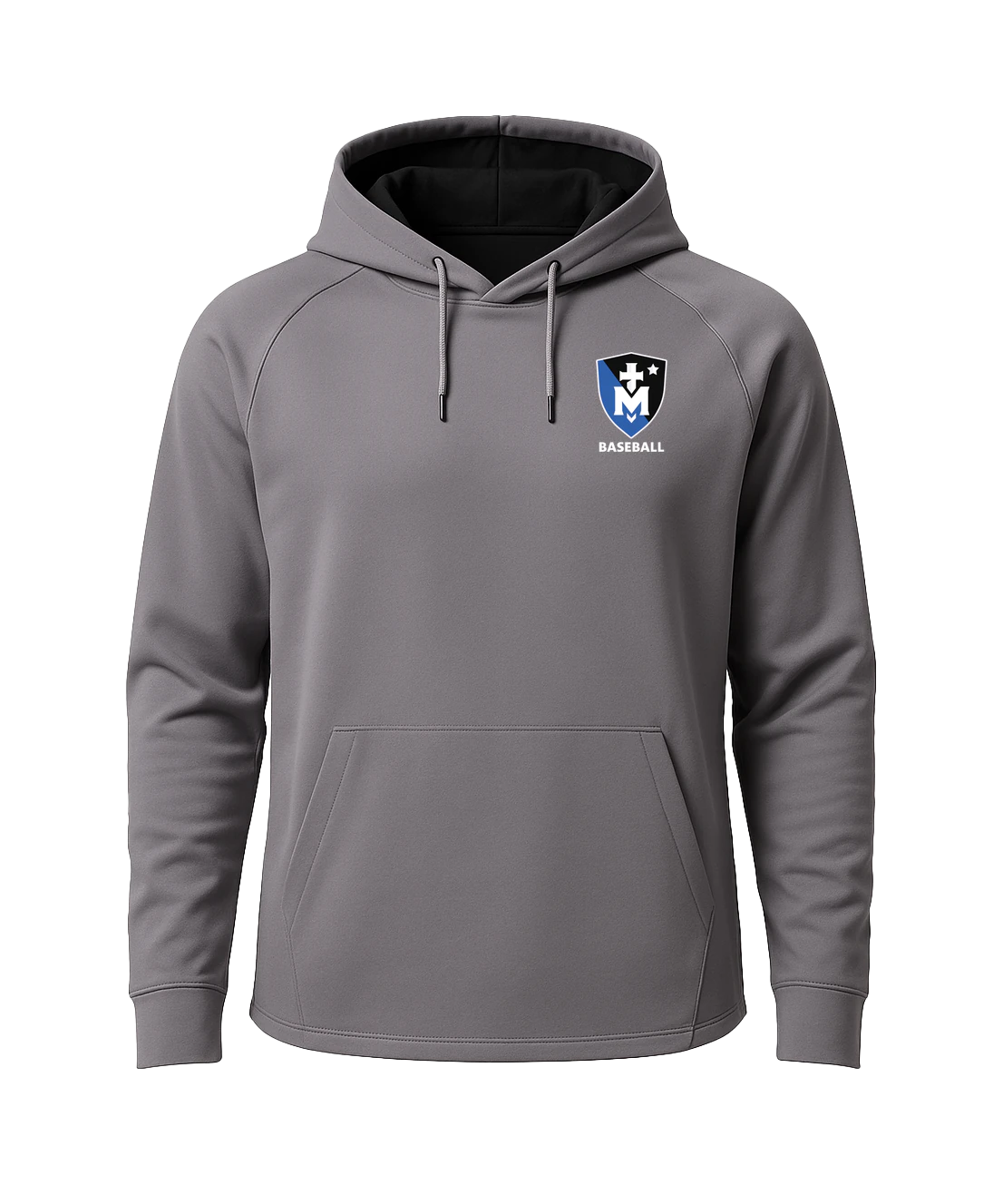 Stella Maris Academy Baseball - Gray Hoodie - Left Chest