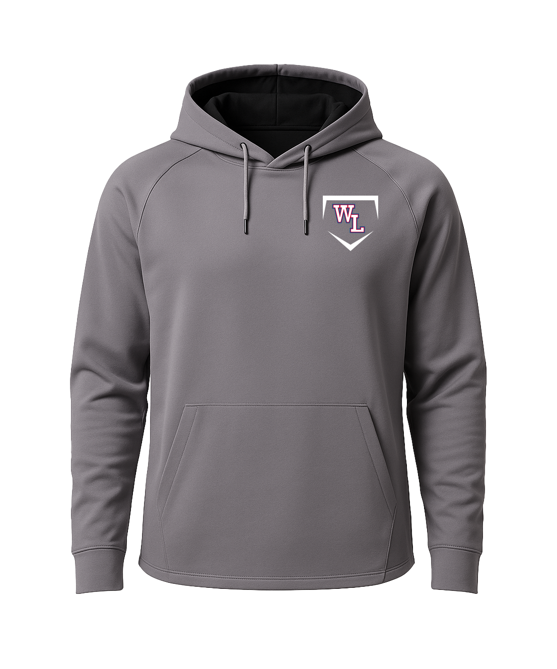 Wisconsin Lutheran Baseball - Gray Hoodie - Left Chest