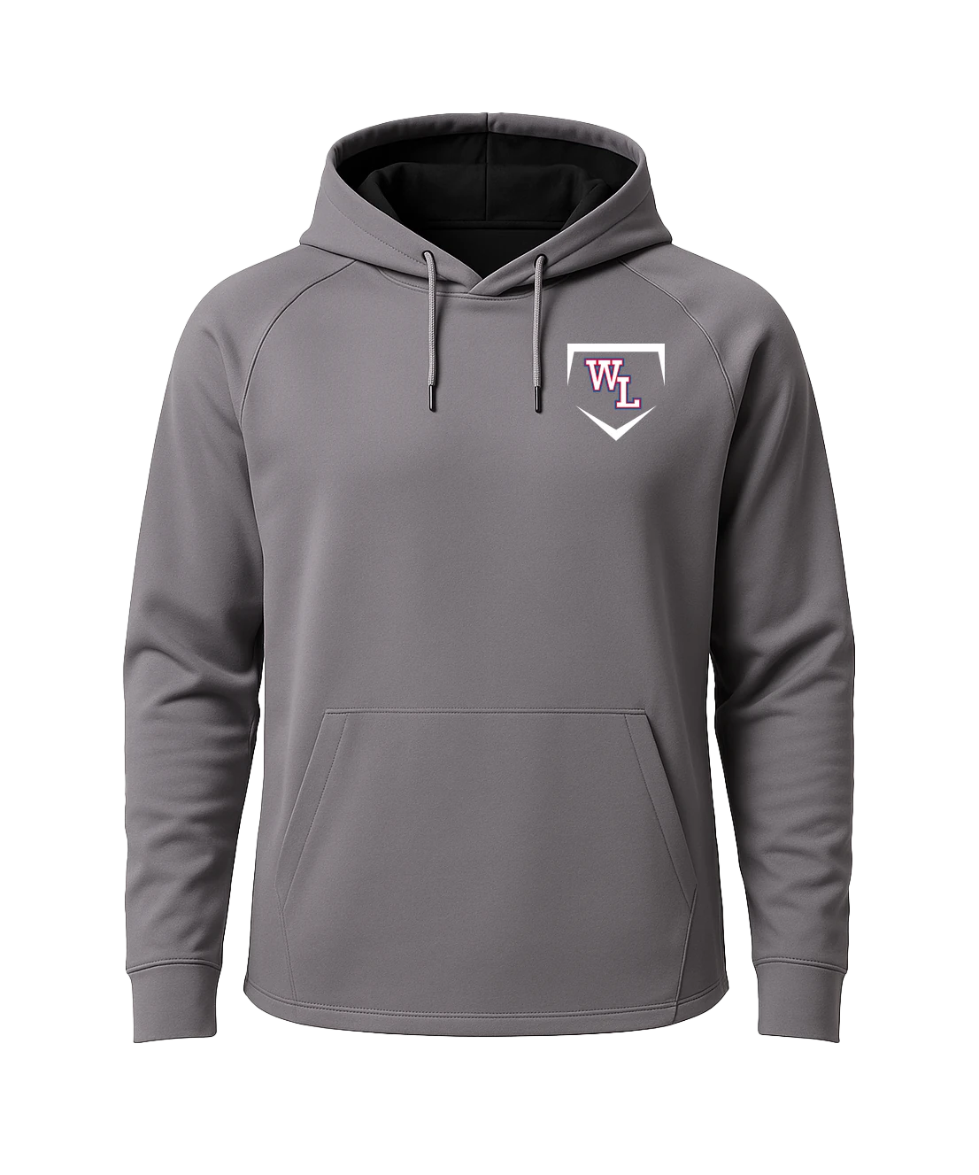 Wisconsin Lutheran Baseball - Gray Hoodie - Left Chest