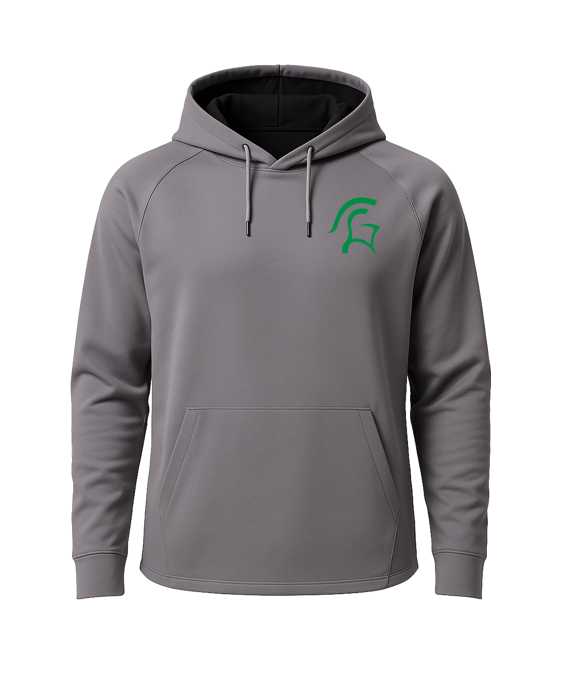 La Crescent Softball - Gray Hoodie - Left Chest