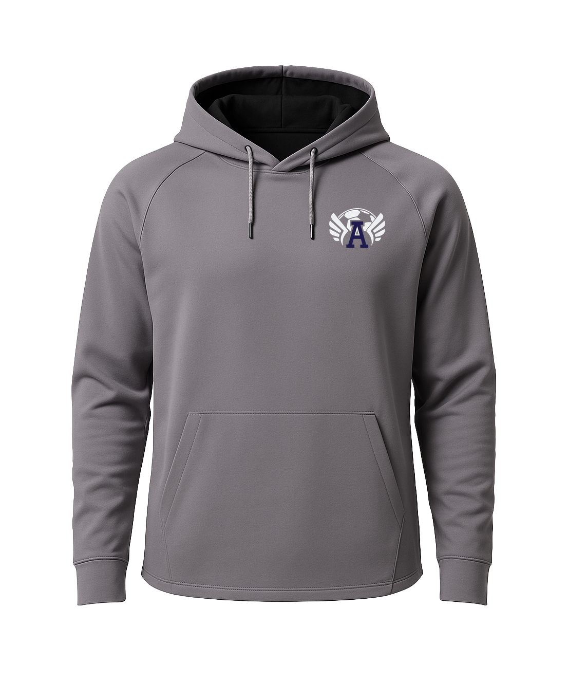 Abingdon Soccer - Gray Hoodie - Left Chest