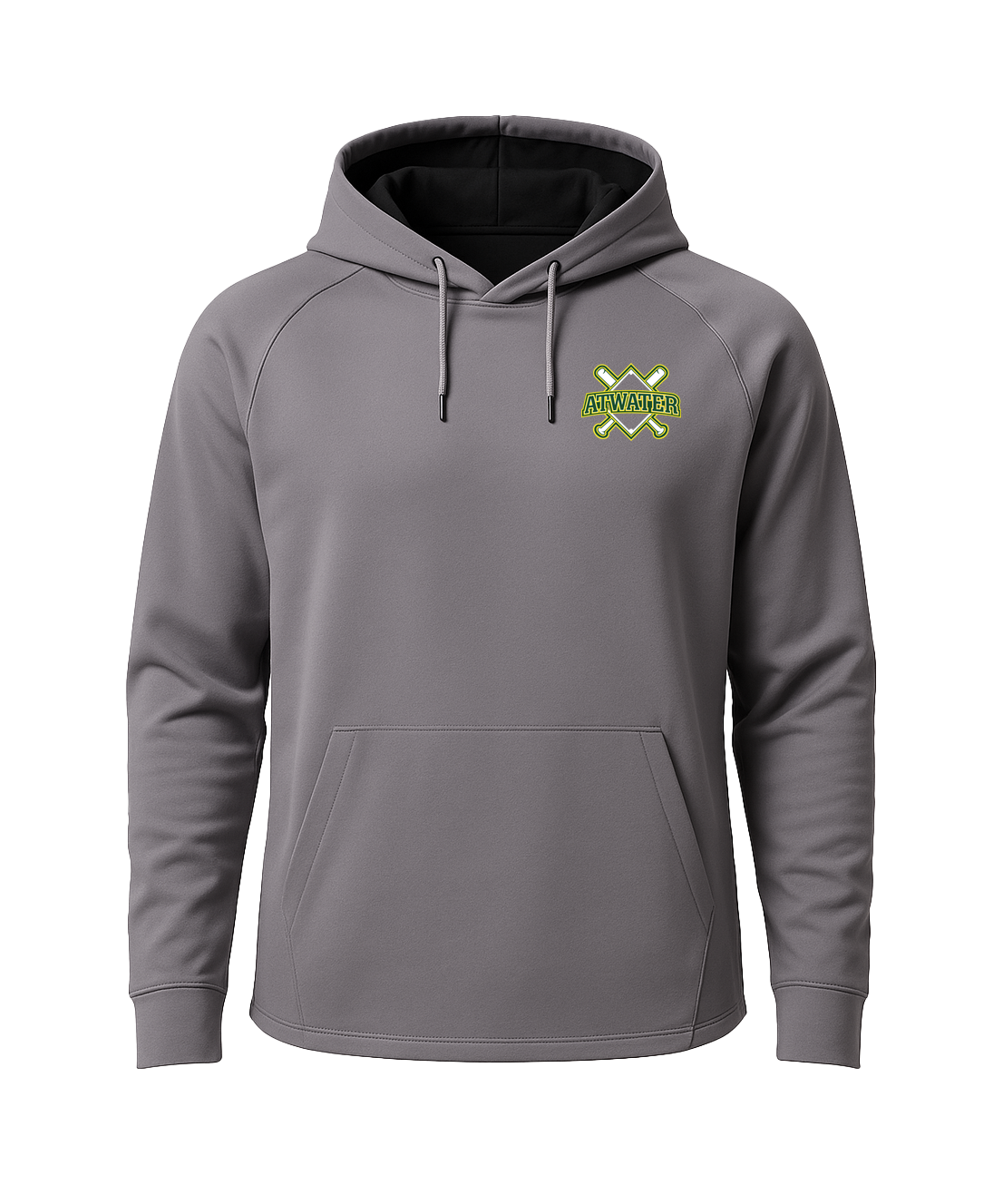 Atwater Baseball - Gray Hoodie - Left Chest