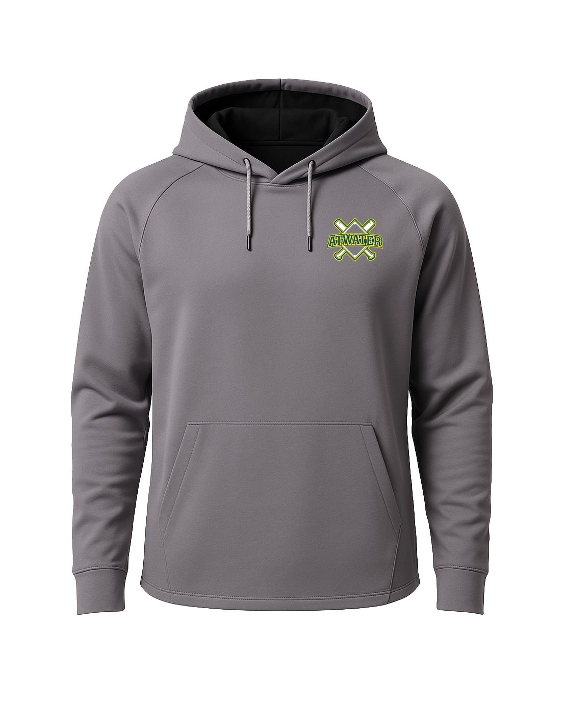 Atwater Baseball - Gray Hoodie - Left Chest
