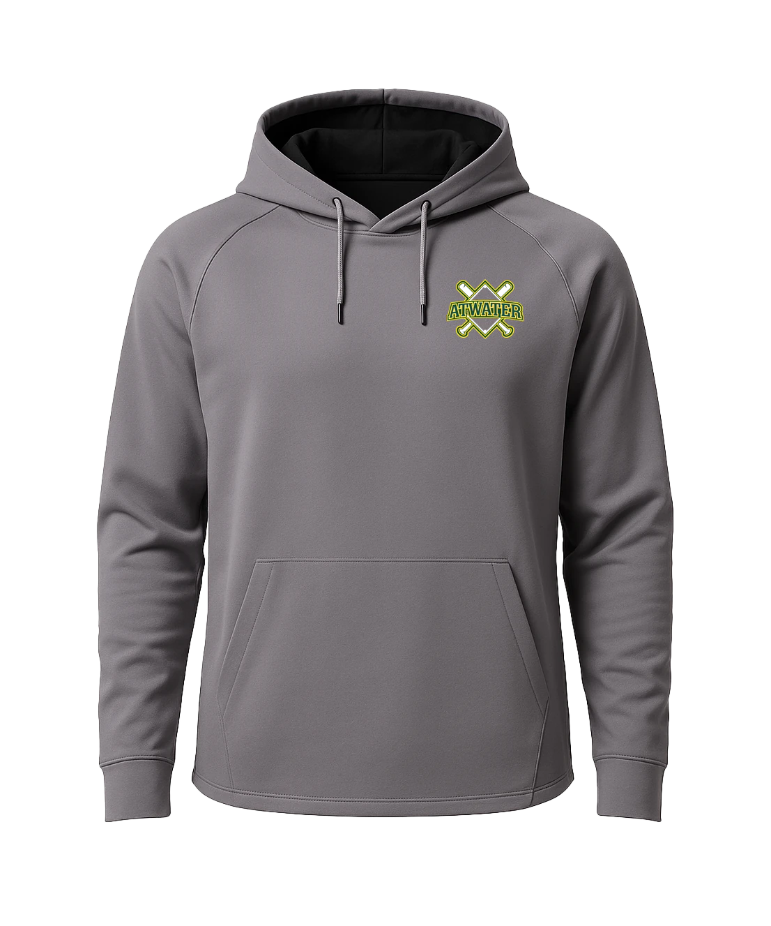 Atwater Baseball - Gray Hoodie - Left Chest