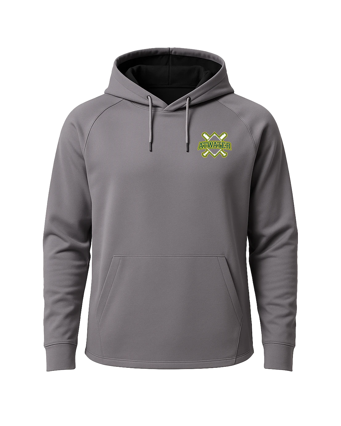 Atwater Baseball - Gray Hoodie - Left Chest