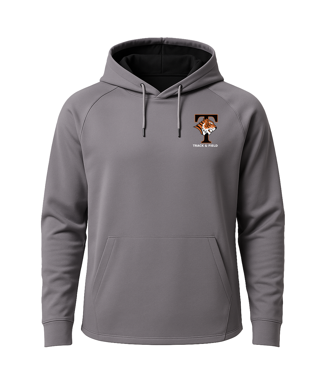 St. Cloud Tech Track & Field - Gray Hoodie - Left Chest