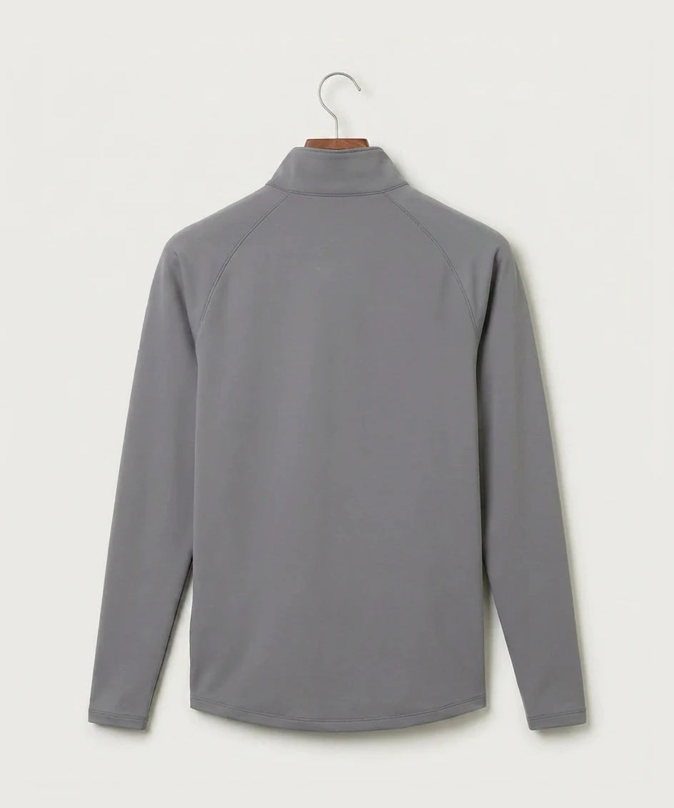 Hershey High School Volleyball Team Store - Gray Quarter Zip - Left Chest (back)