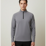 Notre Dame High School Team Store - Gray Quarter Zip - Left Chest (model)