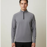 Notre Dame High School Team Store - Gray Quarter Zip - Left Chest (model)