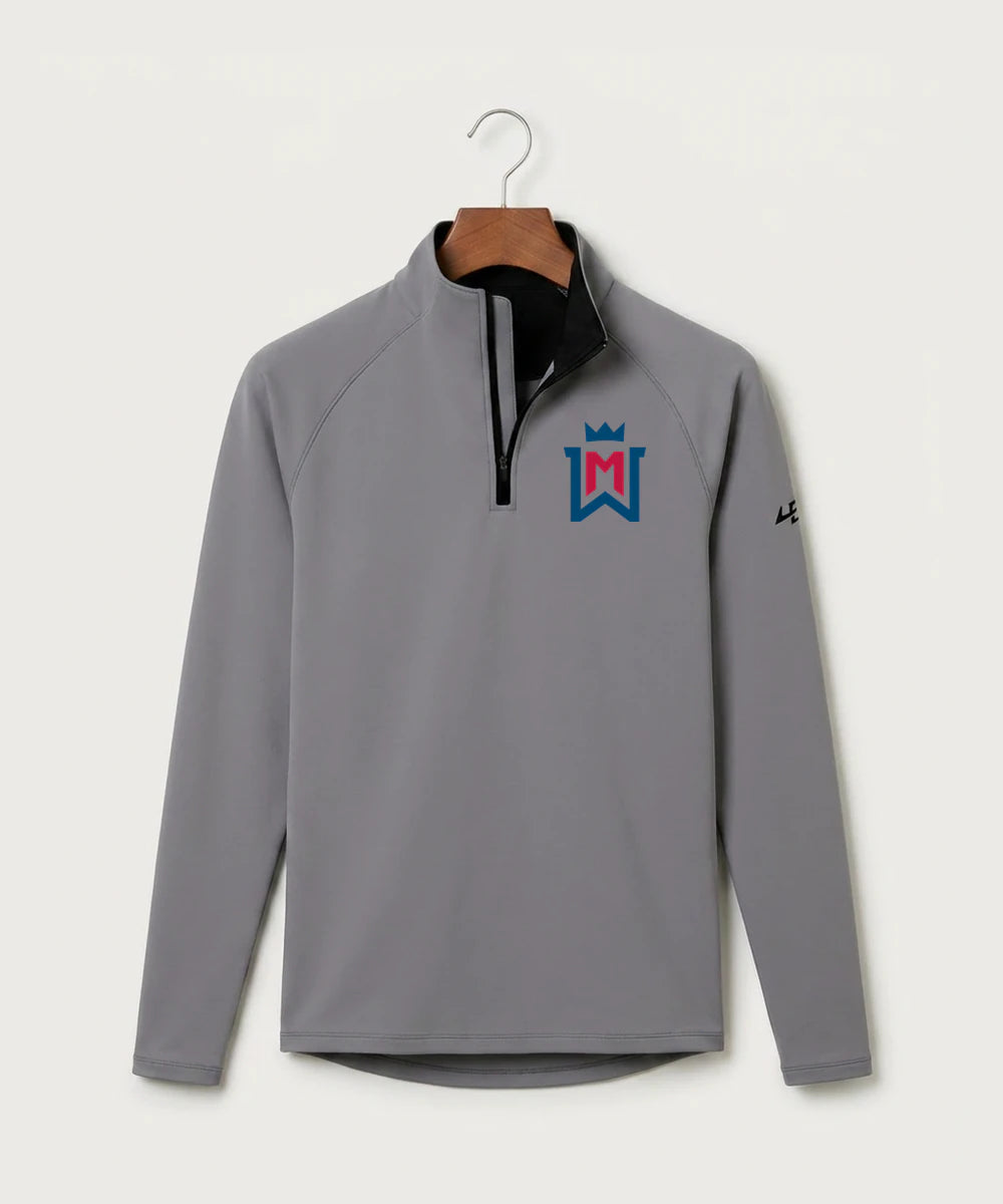 Watertown Mayer High School Football (Boys) - Gray Quarter Zip - Left Chest