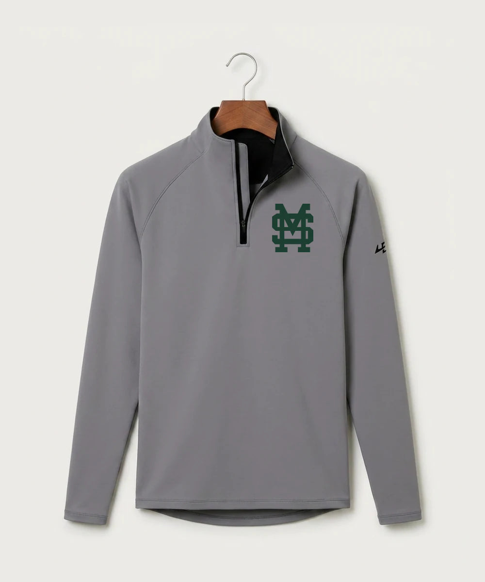 Sleepy Eye St. Mary's High School Athletics - Gray Quarter Zip - Left Chest