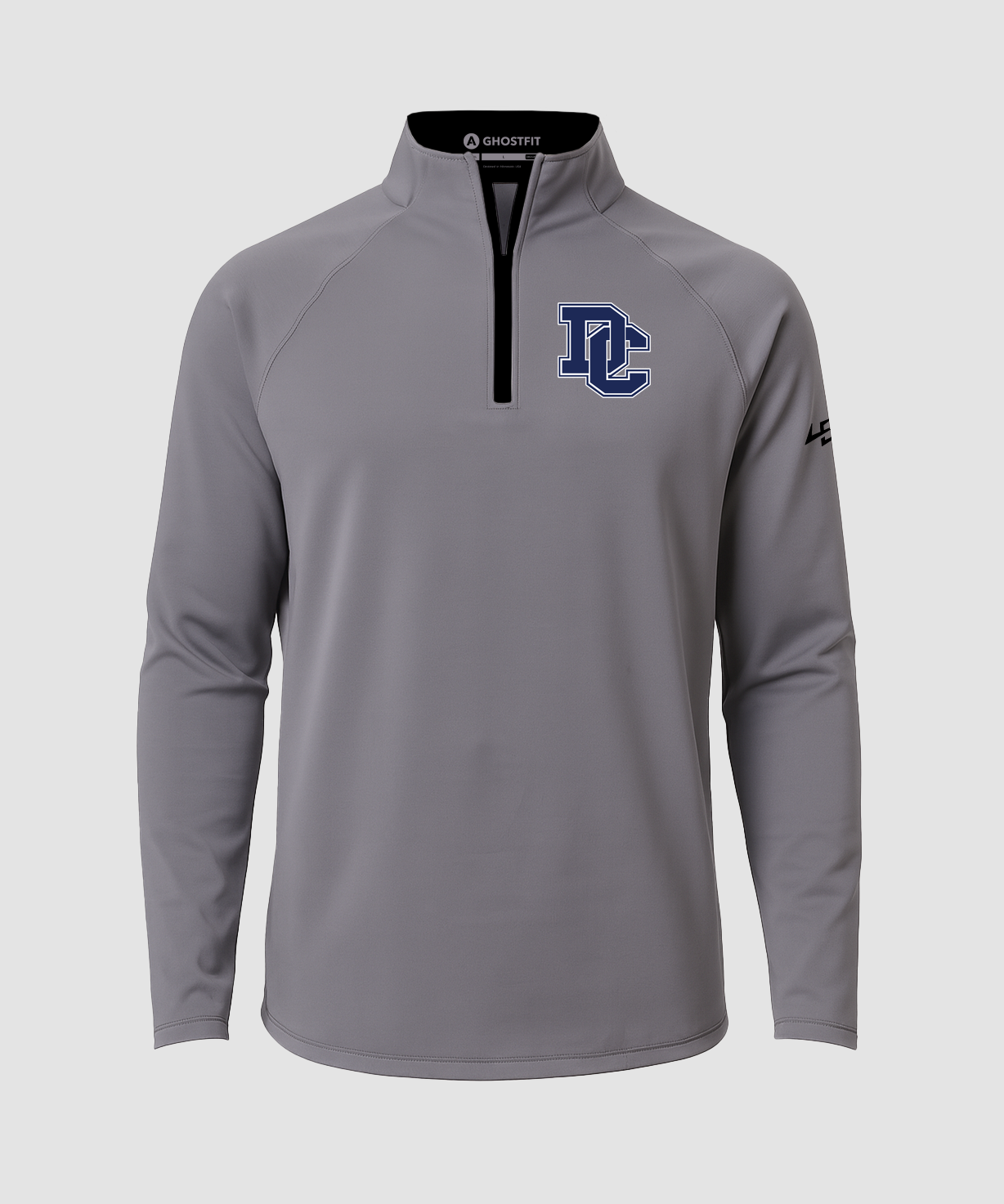 Dassel-Cokato Football - Gray Quarter Zip - Left Chest