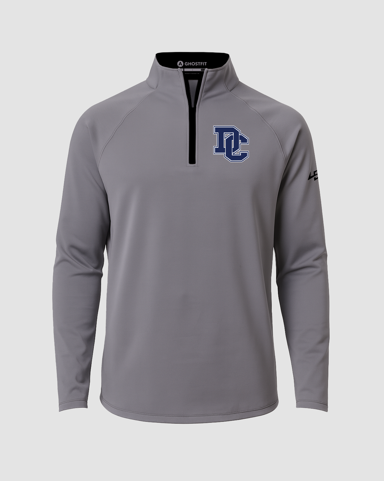 Dassel-Cokato Football - Gray Quarter Zip - Left Chest