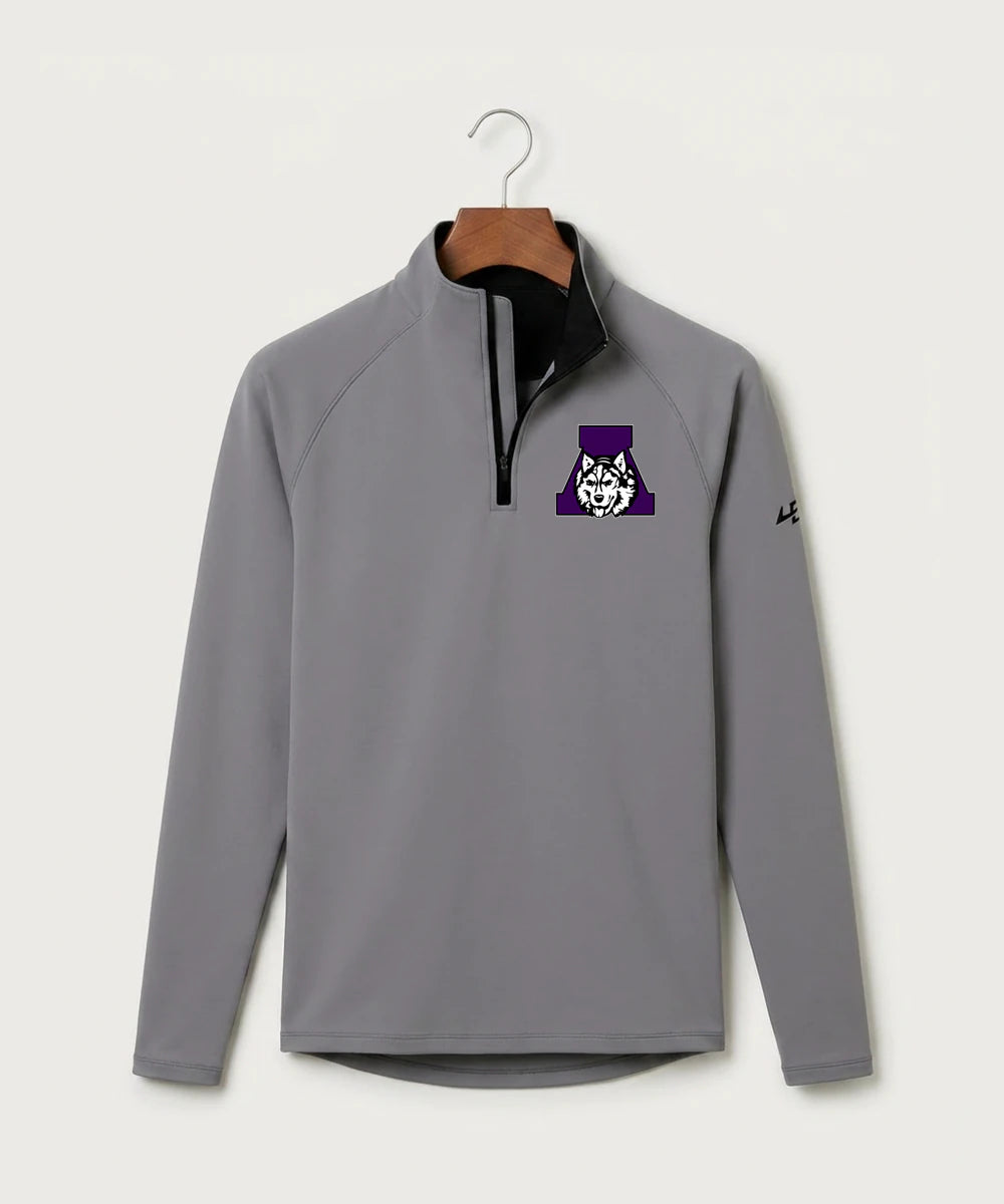 Albany High School Basketball (Boys) - Gray Quarter Zip - Left Chest