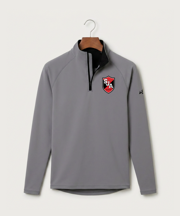 Saint James High School Football (Boys) - Gray Quarter Zip - Left Chest