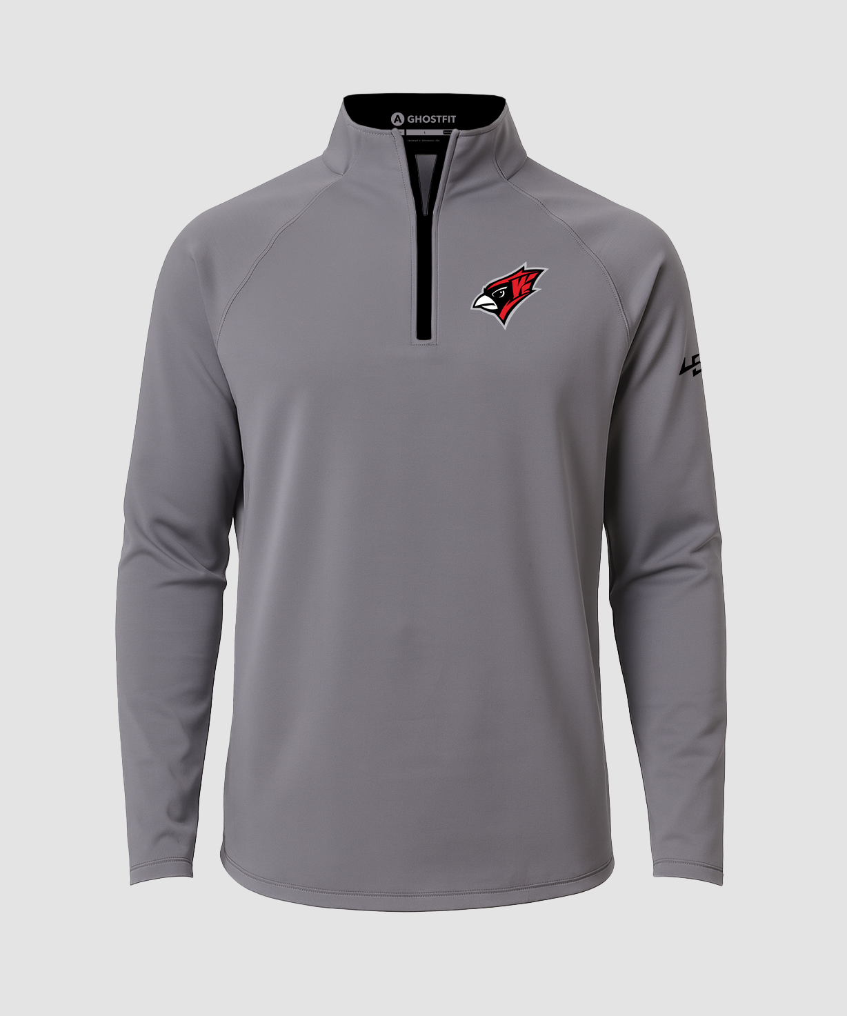 Willmar Athletics - Gray Quarter Zip - Left Chest