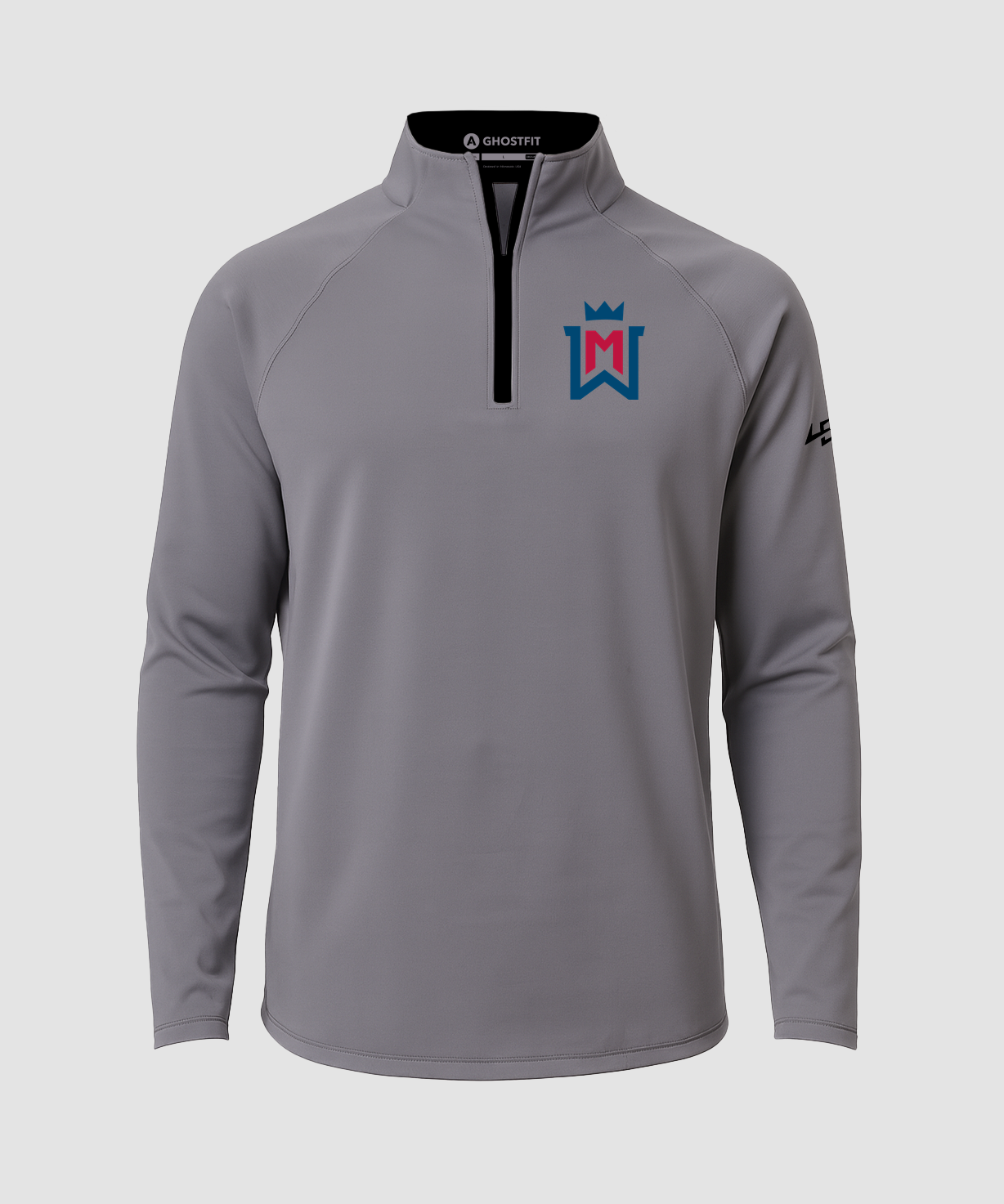 Watertown-Mayer Football - Gray Quarter Zip - Left Chest