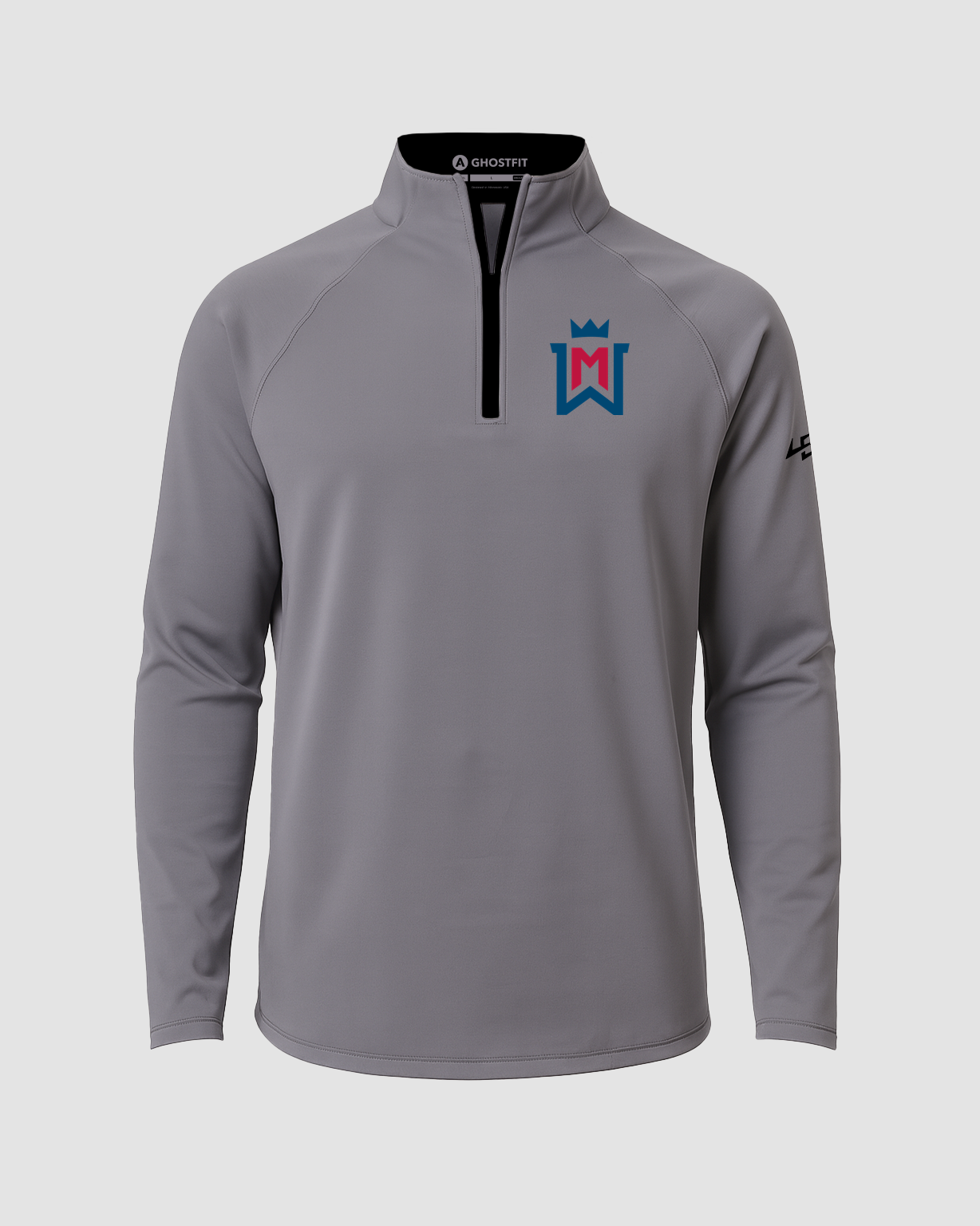Watertown-Mayer Football - Gray Quarter Zip - Left Chest