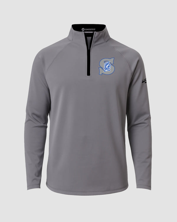 Southwest Football - Gray Quarter Zip - Left Chest