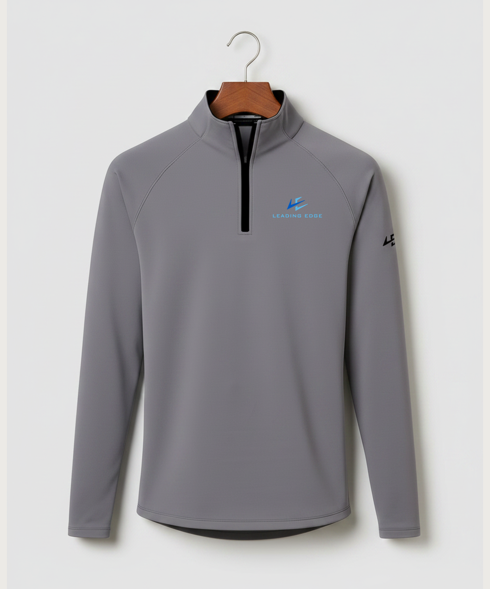 Notre Dame High School Team Store - Gray Quarter Zip - Left Chest