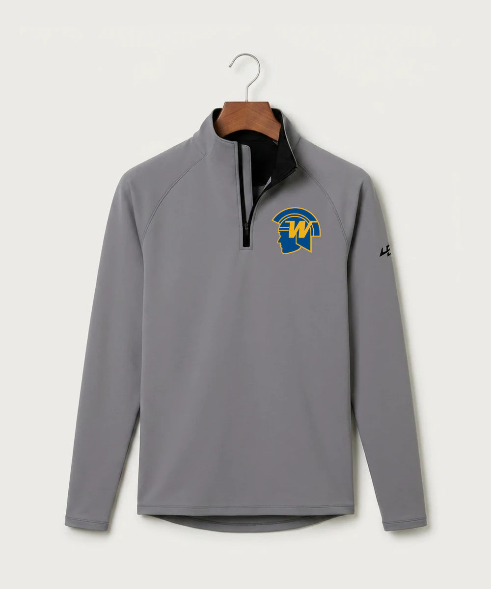 Wayzata High School Football (Boys) - Gray Quarter Zip - Left Chest