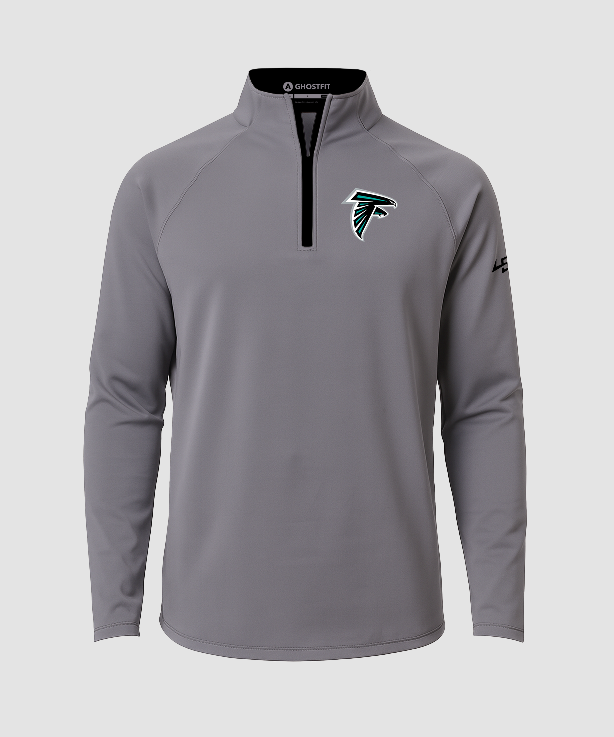 Fillmore Central Football - Gray Quarter Zip - Left Chest