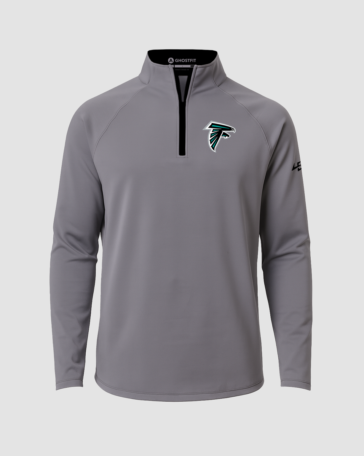 Fillmore Central Football - Gray Quarter Zip - Left Chest