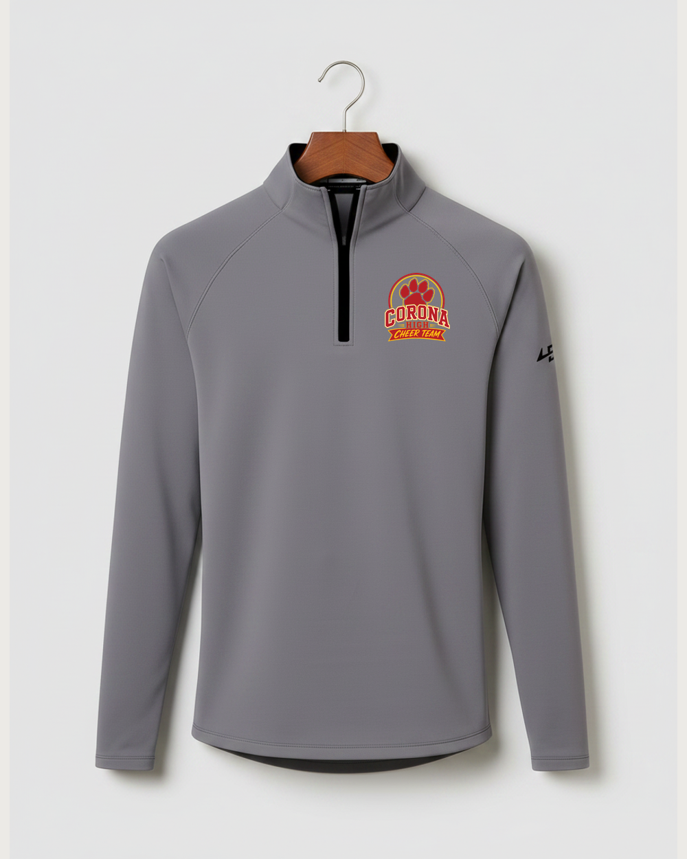 Corona Senior High School Cheer - Gray Quarter Zip - Left Chest