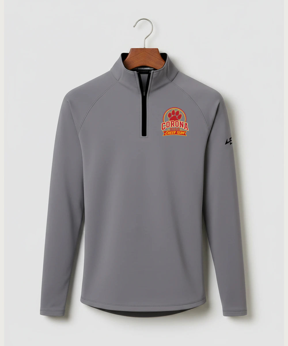 Corona Senior High School Cheer - Gray Quarter Zip - Left Chest
